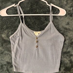 Bozzolo Heather Gray Ribbed Camisole
